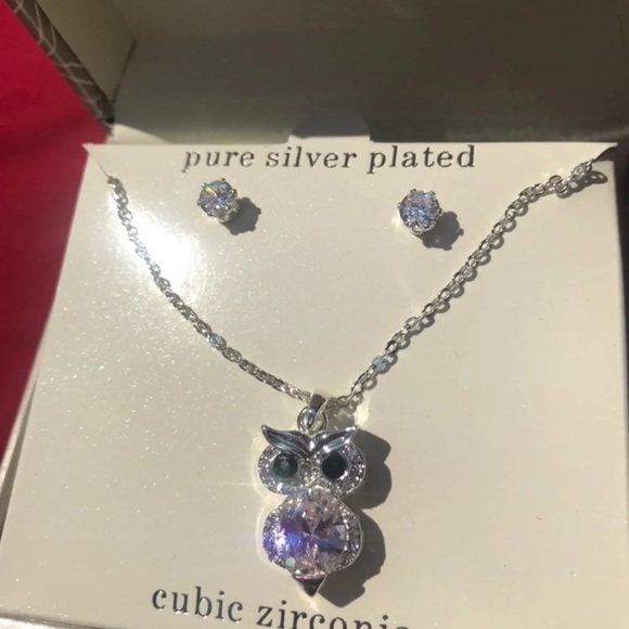 Necklace & earrings Zirconia - Picture 4 of 9